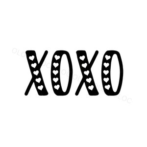 XoXo Clip Art PNG SVG JPG Arte de descarga digital