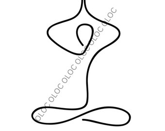 Achtsamkeit Meditation Zen Clip Art Deco PNG SVG JPG Digital Download Kunst
