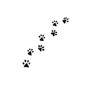 Paw Prints Clip Art PNG SVG JPG Bestand Digitale Download Hond Paw Prints Art Design Card
