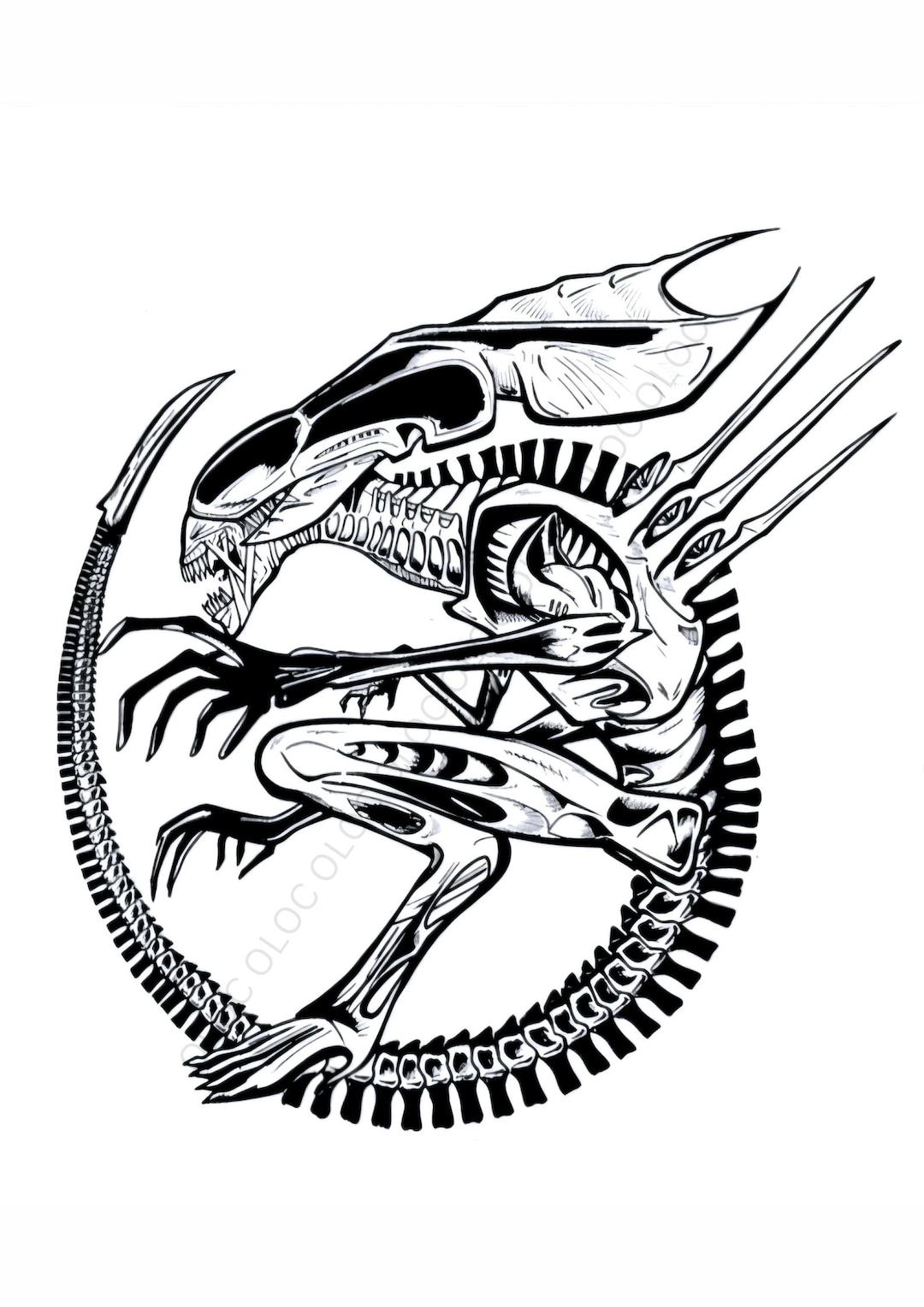 Alien PNG SVG JPG Digital Download File Clip Art Print Design Card File ...