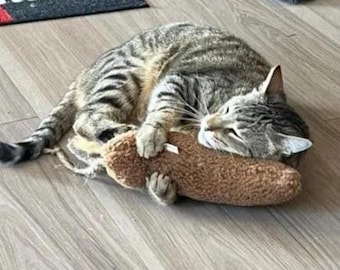 Giant Crinkle KICKER MOUSE  Handmade with Organic Catnip, all Silver Vine and Valerian Blend