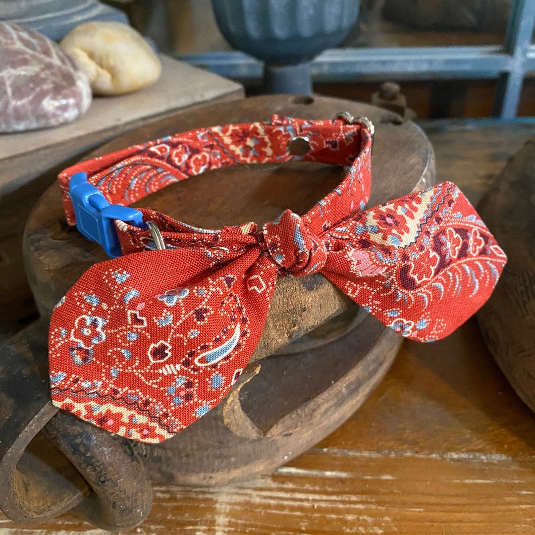 Cat Collar Handmade Breakaway Soft Cat Collars TOUCH OF BLUE Etsy