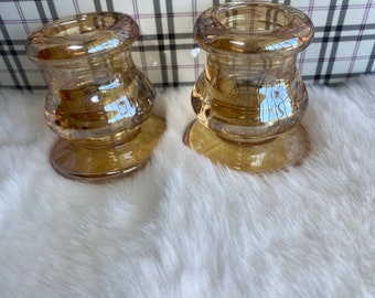 Colored Glass Candle Holder|Candle Holder|Stained Glass Holder| Glassware|Candle|Candle Holder Set|Centerpiece|Wedding Decor|Table Decor