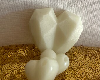 Wax melt|Heart Shape|3D Heart Shape|Diamond shape|Gifts |Handmade| Strong scent|Aroma scents|Home Fragrance|Heart|Gift Set|Home smells