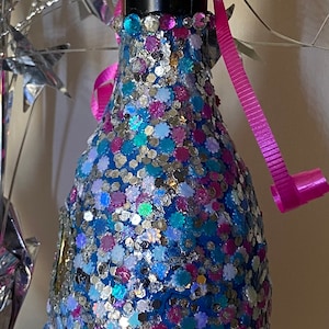 Coriandoli/Bottiglia Glitter/Bottiglia di Vino/Bottiglia Glam/Luccicante/Bottiglia Vuota/Bottiglia di Strass/Bottiglia di Liquore/Bottiglia di Compleanno/Bottiglia/Bottiglia di Vetro