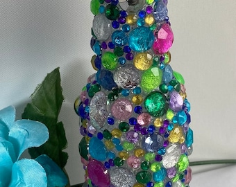 Bling Bottle|Bedazzled Bottle|Rhinestone Bottle|Party Bottle|Birthday Bottle|New years Bottle|Empty Bottle|Gift Bottle|Mini Shot Bottle