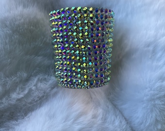 Bling| Shot Glass|Glam Shot Glass|Ab Crystal Shot Glass |Barware|Bling Gift|Party Cup|Rhinestone Glass |Bar|Drink| Candle| Candle Holder