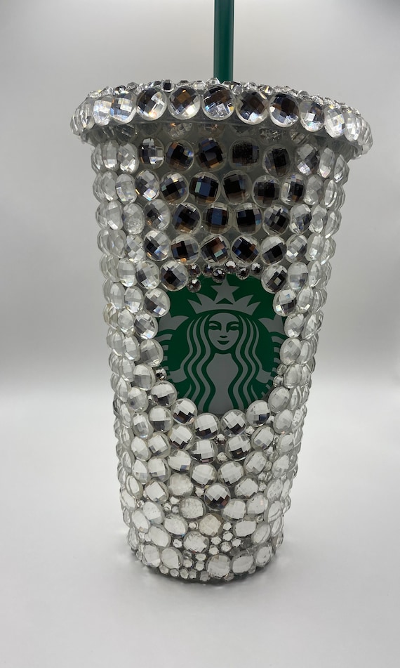 Drink||starbucks Cup|rhinestone|bling Cup|bedazzled Cup|tumbler|rhinestone  Tumbler|cold Cup|reusable Cup|rhinestone| Gift|wedding|birthday - Etsy