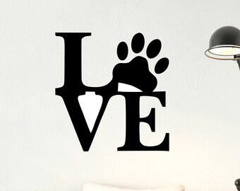 Cat paw wall decal / Cat lovers Kitty Wall Decal / Cat paw wall Sticker / Cat paw wall decor / Home Decor / gift for catlovers