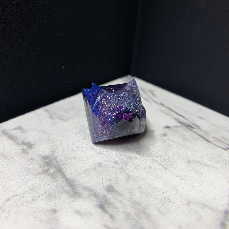 Glitter Doggo V4 Keycap with translucent base