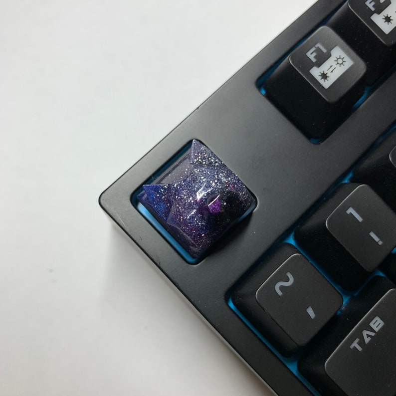 Glitter Doggo V4 Keycap with translucent base