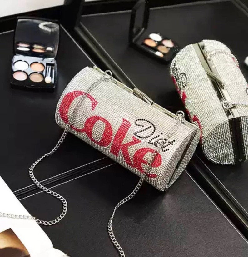 Women Fashion Diamond Bling CocaCola Handbag Shoulder Bag Etsy