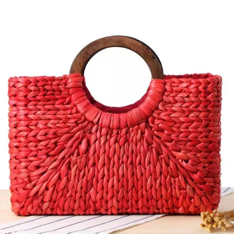 Sac à Main En Paille Estée Lauder – Vintage – Femme – Occasion