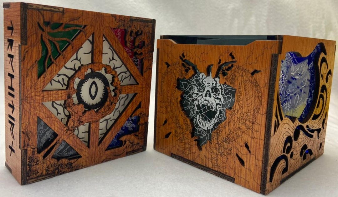 NEW 5 Color Commander Deck Box For MTG completely New Design Etsy new-5-color-commander-deck-box-for-mtg-completely-new-design-etsy