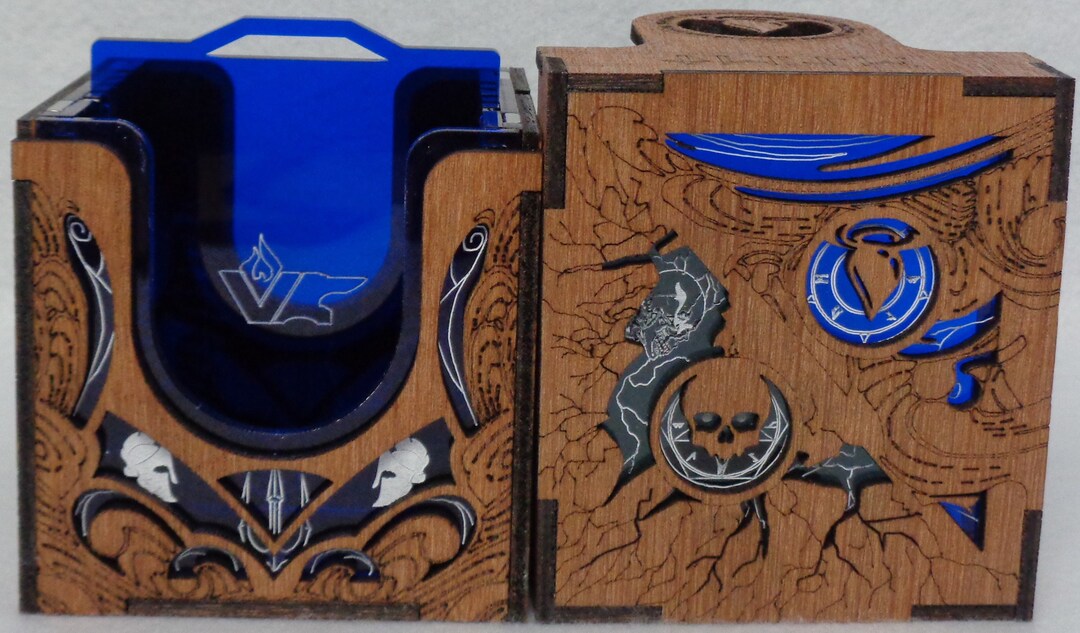 Dimir Black/blue Commander Deck Box for MTG Etsy