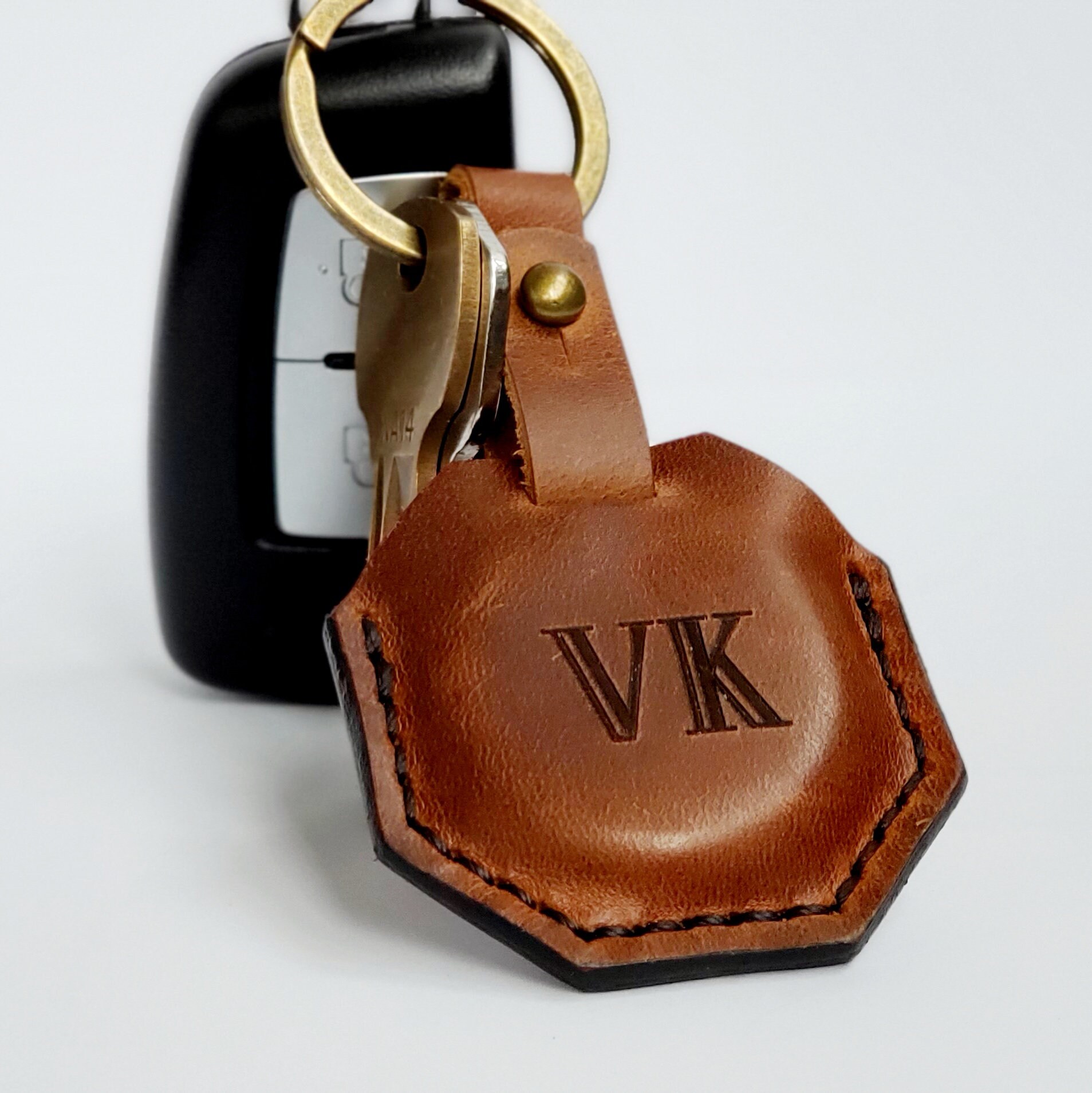 Custom leather airtag keychain leather airtag case airtag key Etsy