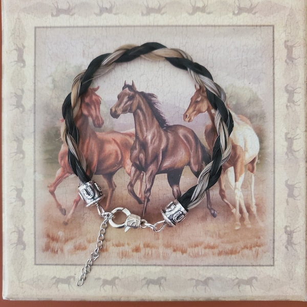 Horse Hair rope braided Bracelet that can be made with your horse's hair as a keepsake or our horsehair, can be made to your wrist size