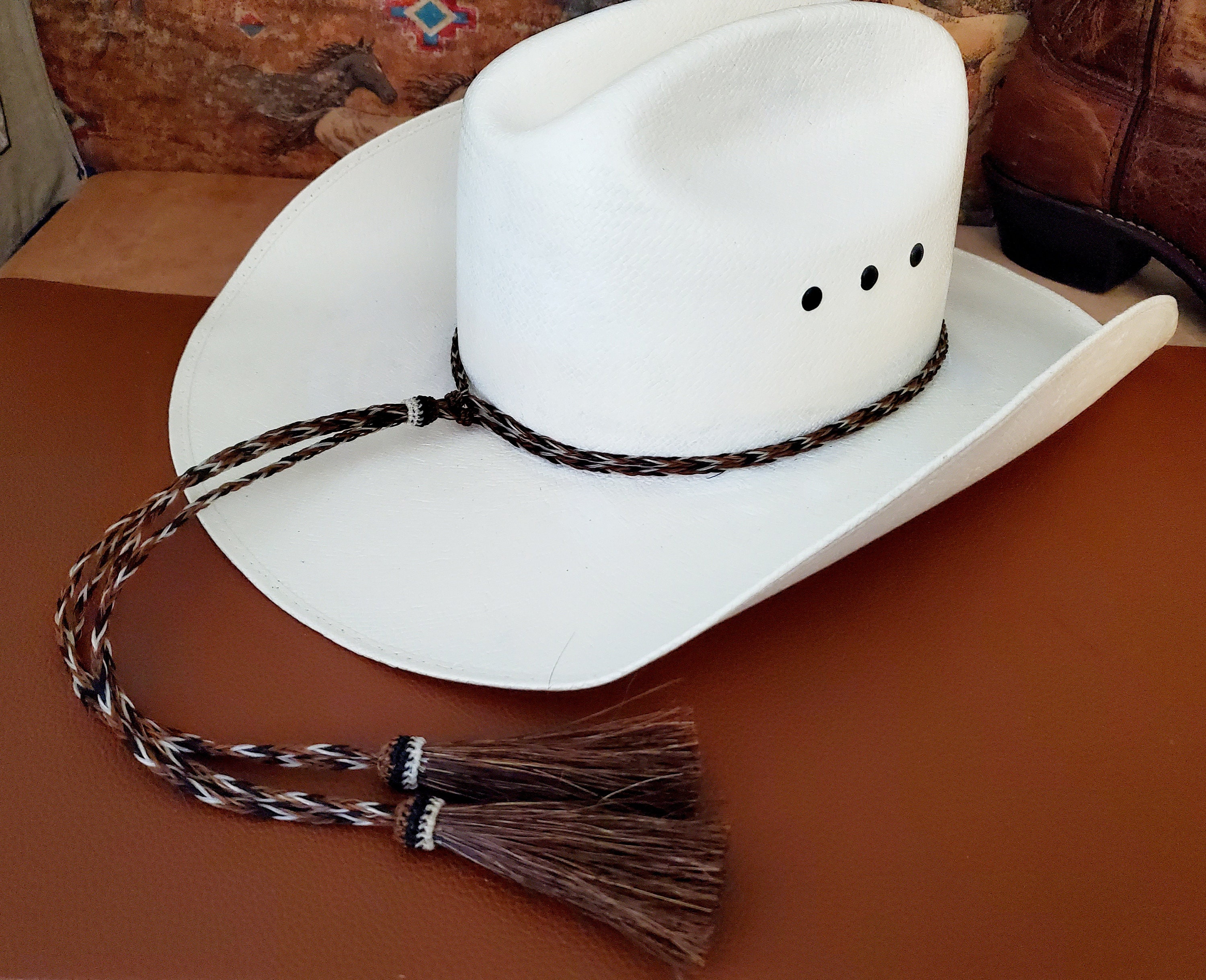 Collier de gland de crin de cheval brun clair - Canada