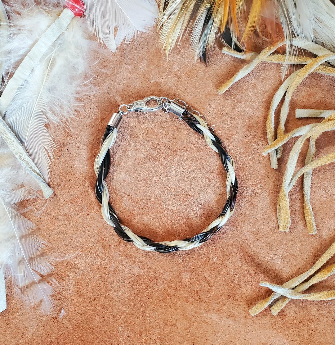 Horse Hair Rope Braided Bracelet That Can Be Made With Your Horse's