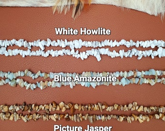 Fascia per cappello con pepite di turchese, realizzata a mano con perline in stile western.