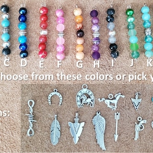 Boot Bling, Concho and Beads Boot Topper / Boot Bracelet with charm, Western image 5
