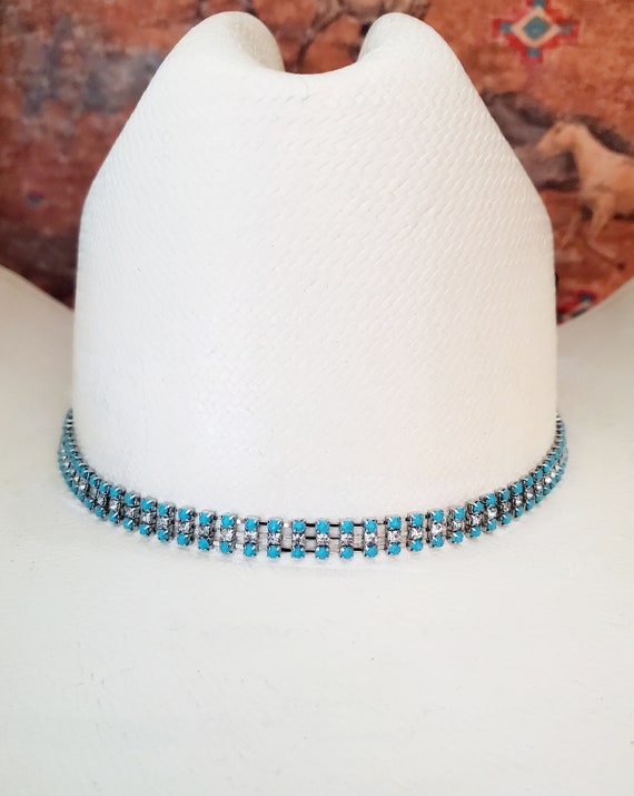 Crystal Rhinestone Cowgirl Hat Band Jewelry Adjustable Hat Not Included Amazon.com: Pink Crystal Rhinestone Cowgirl Hat Band Jewelry  main image 3