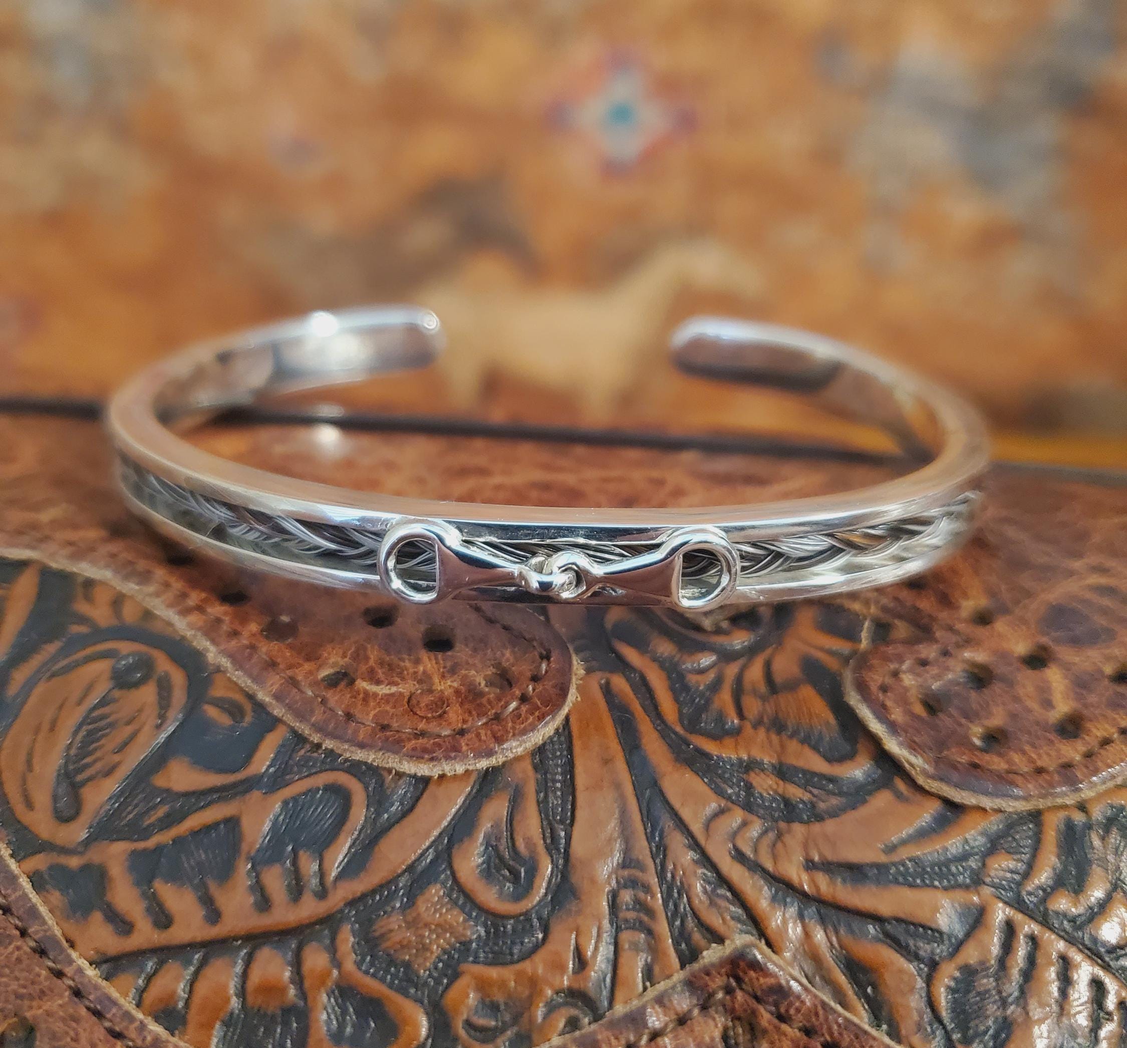 Sterling Silver Horse Bit Bracelet - Etsy