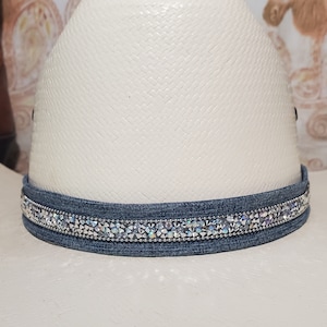 Handmade black and white denim hat blue jean x small Custom Denim Hat - Etsy main image 4