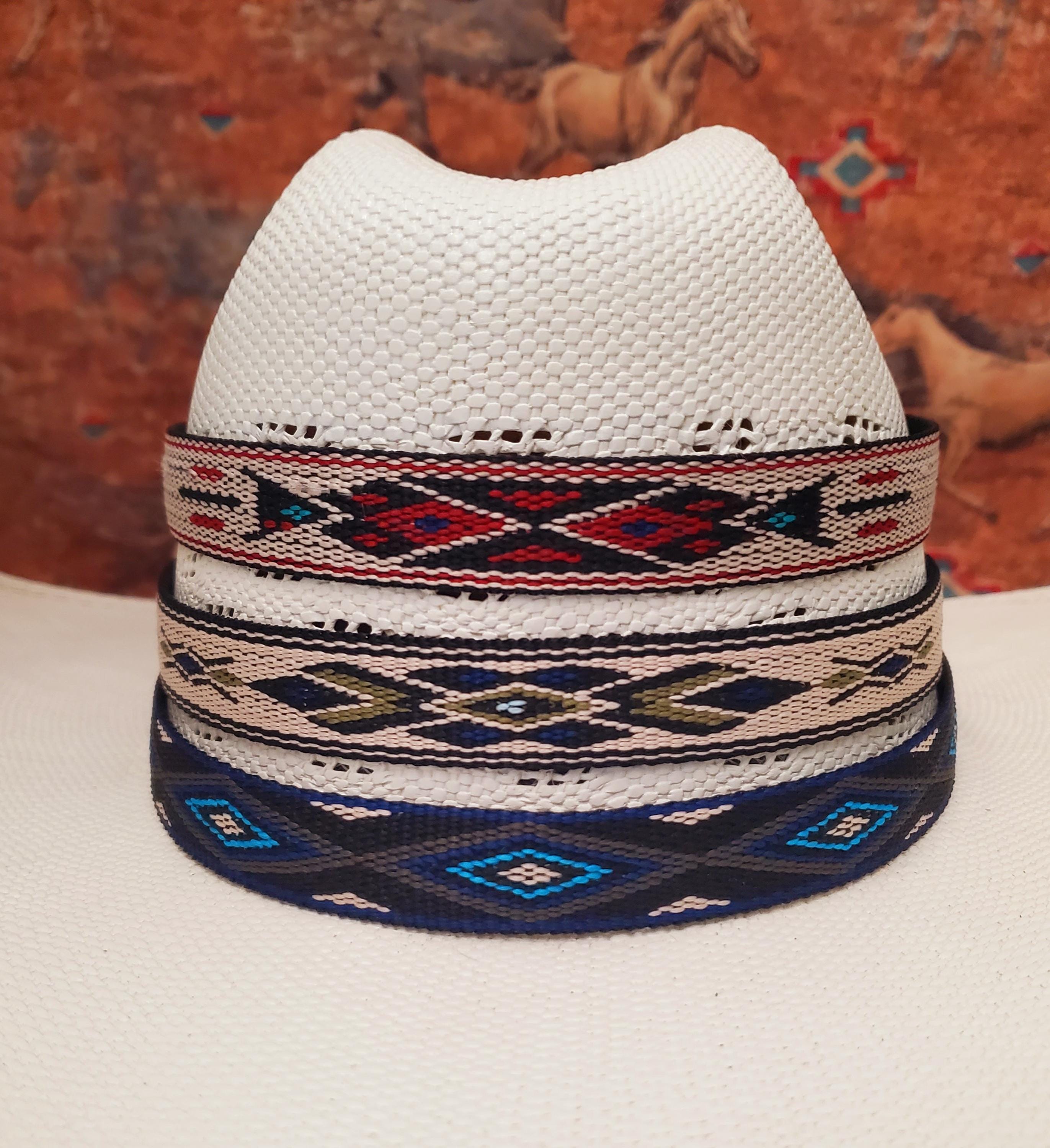 Western Intricate Border Pattern Band Cowboy Hat Austin Accent Beaded Cowboy Hat Bands | Greeley Hat Works main image 3
