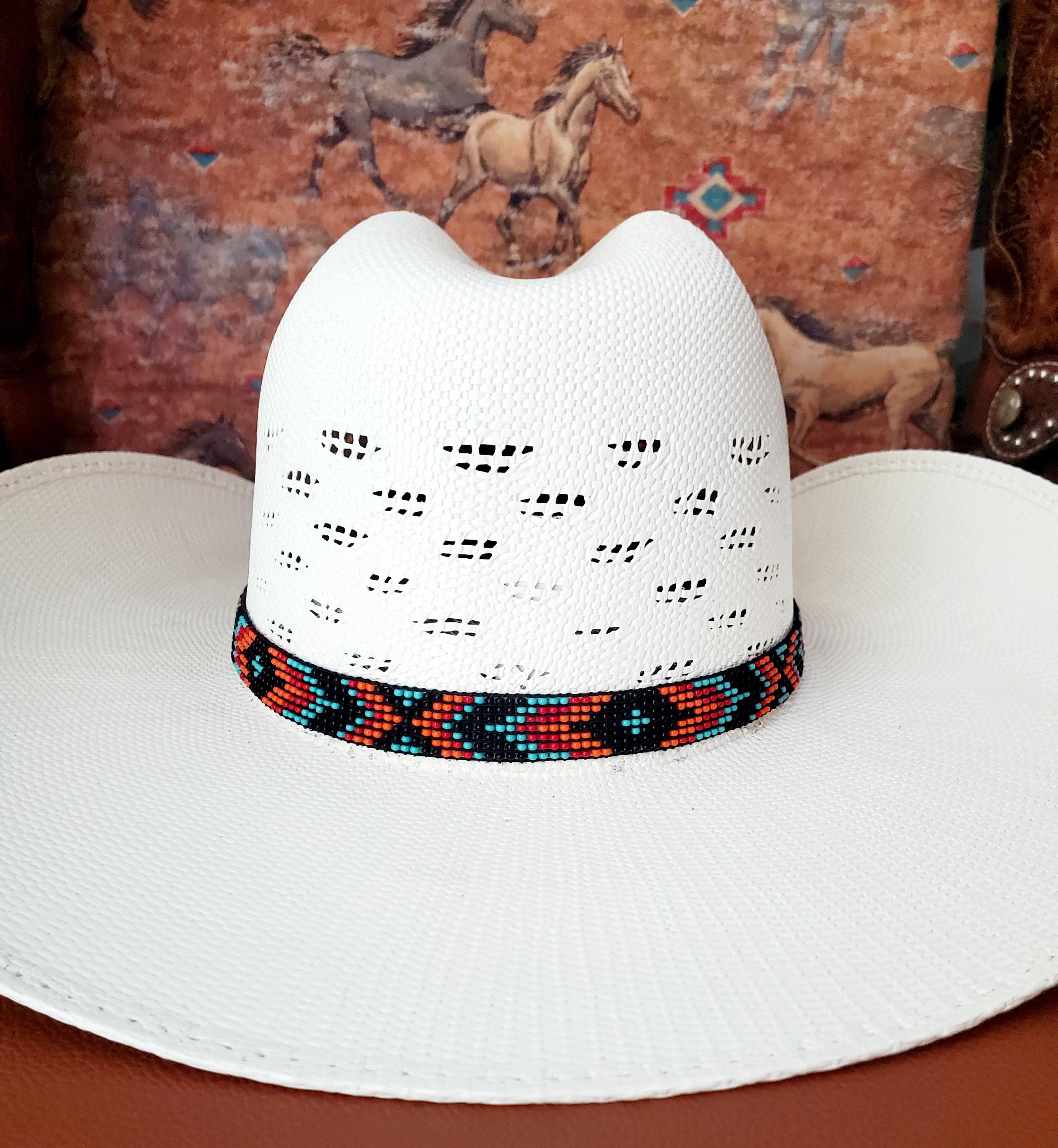 8 Styles - Beaded Native American Indian Style Hat Band That 