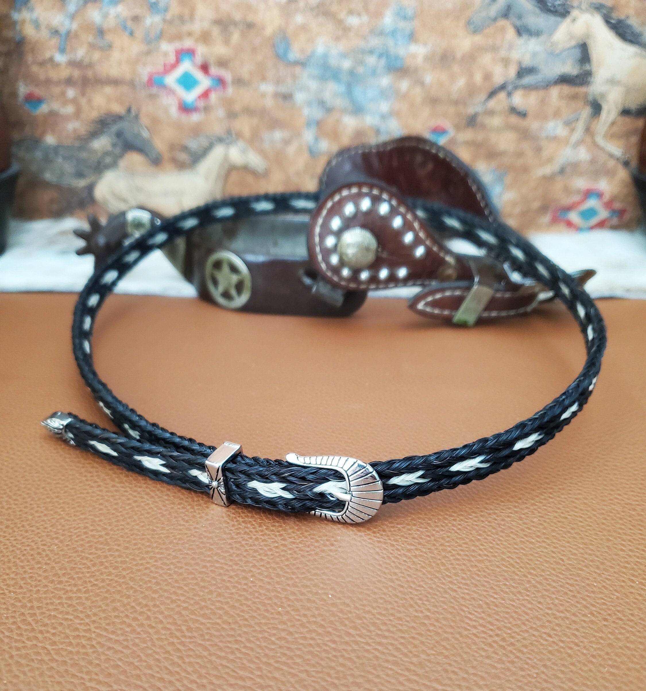 Bandeau Tressé En Cuir Noir Ou Brun Pour Petit Poney, Poney, Cob, Complet, X Complet - Harnachement équestre Neuf Avec étiquettes | Marque Sheldon