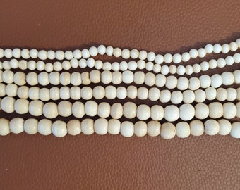 Tradicional 4 filas de buffalo bone hairpipe Beads Tribal Choker Collar con colg