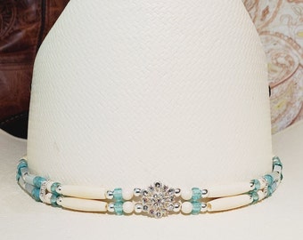 Boho Western Wedding Floral Hat Band Only Blush 952p