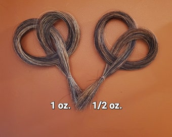 Lot de 1/4 lb de crin de cheval de qualité, crin de cheval naturel, cuir, artisanat tribal, tenue de cérémonie, les 4 couleurs