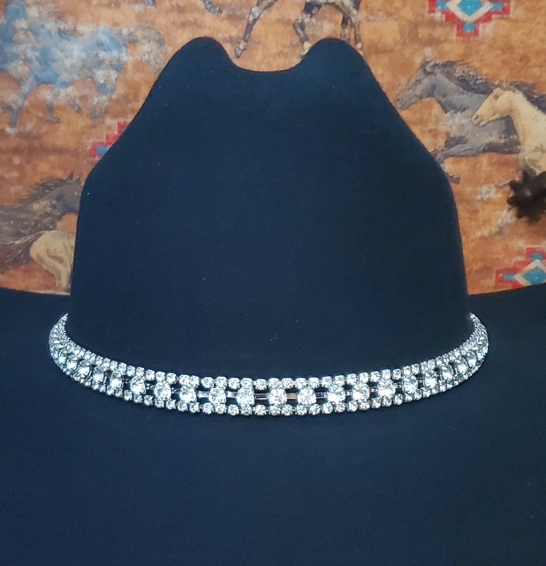 BLING Rhinestone Hat Band, Cowboy Cowgirl, Bling Hatband, Adjustable - Etsy