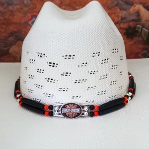 Harley Davidson Western Cowboy Hat Band - Handmade