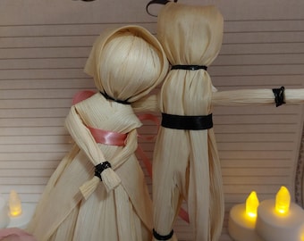Corn husk doll couple