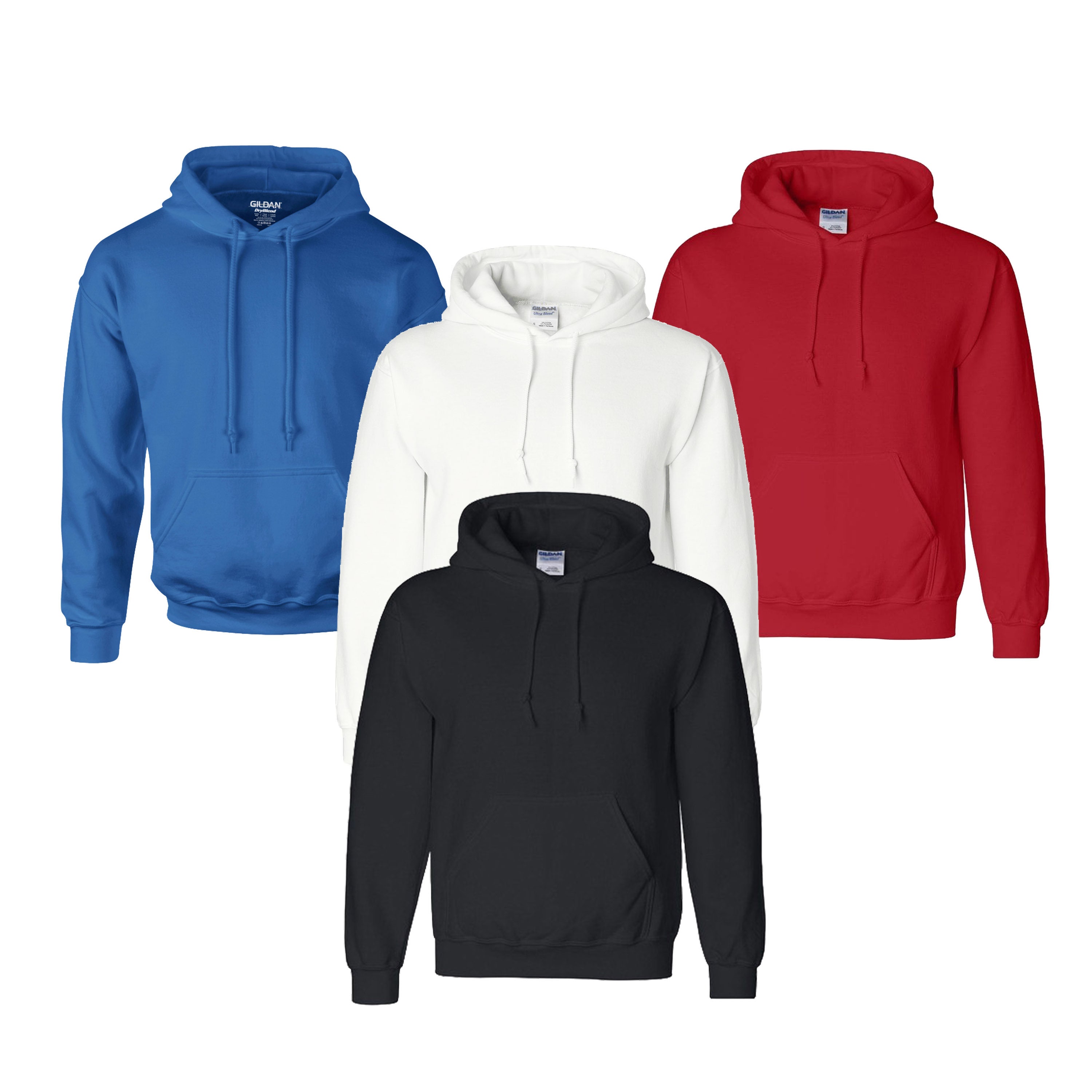 blank pull over hoodie