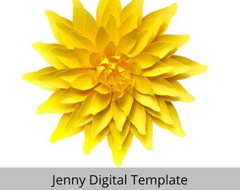 Small Paper Flower SVG Template, Jenny Design (Digital File)