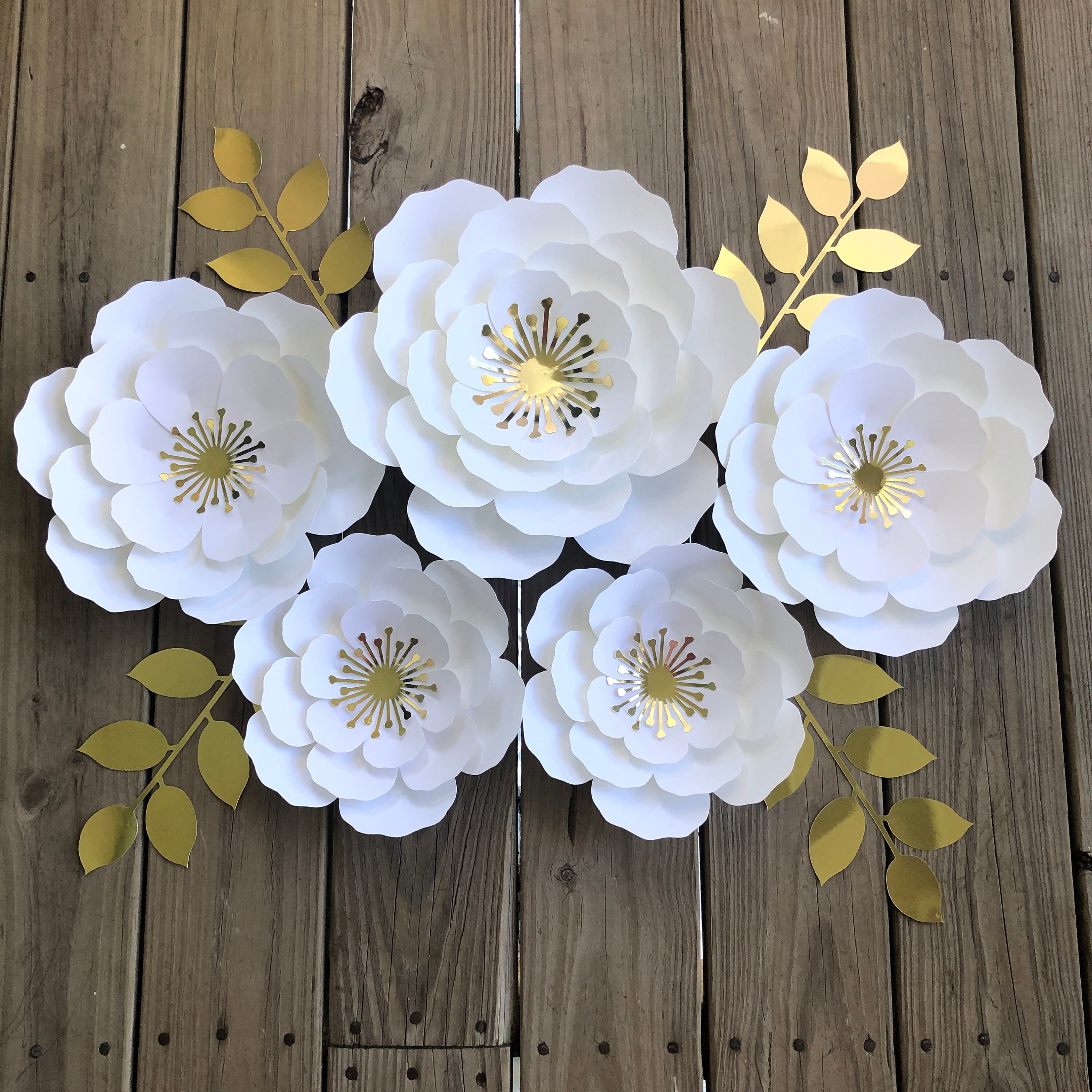 Large Paper Flower SVG, Paper Flower Template, Digital File, Cricut Paper Flower, Cricut Cut