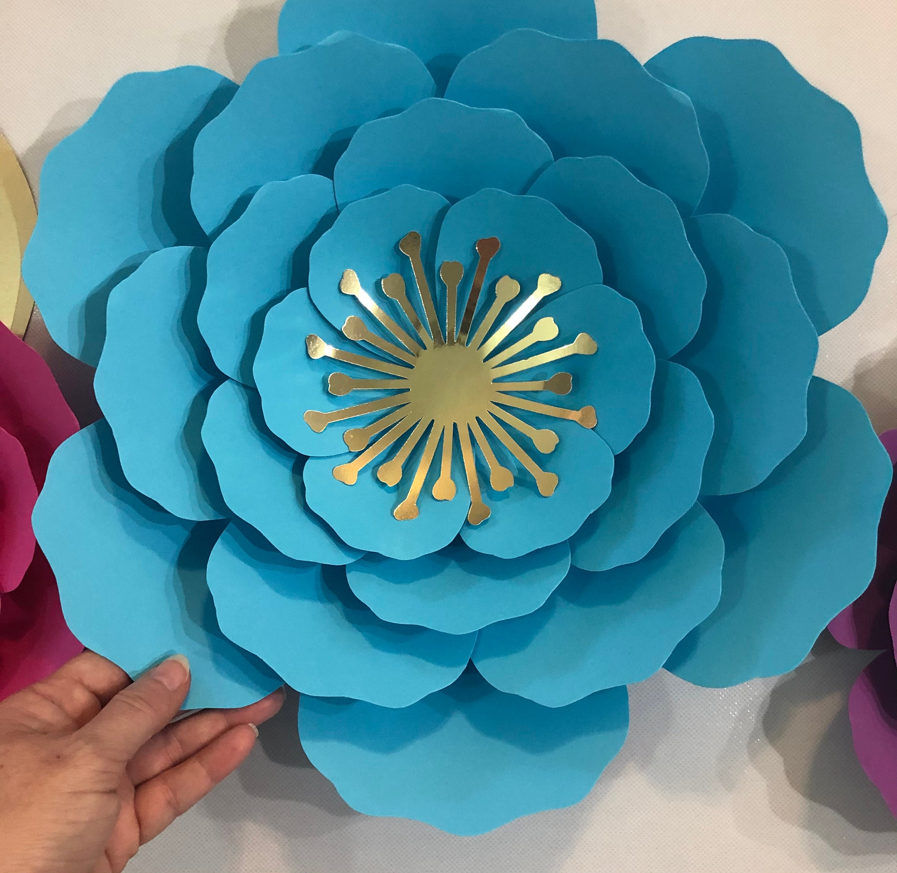 Large Paper Flower SVG, Paper Flower Template, Digital File, Cricut