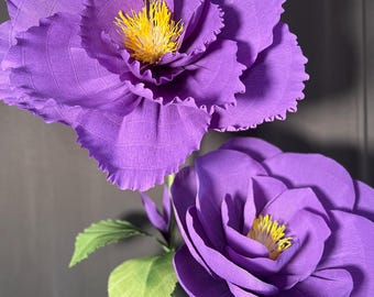 Giant Crepe Paper Flower Template, DIY Event Decor (PDF Pattern)