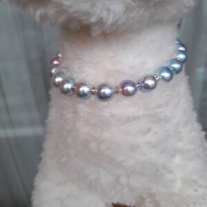 Pearl Necklace for Dogs and Cats With Rhinestone Roundels - Etsy