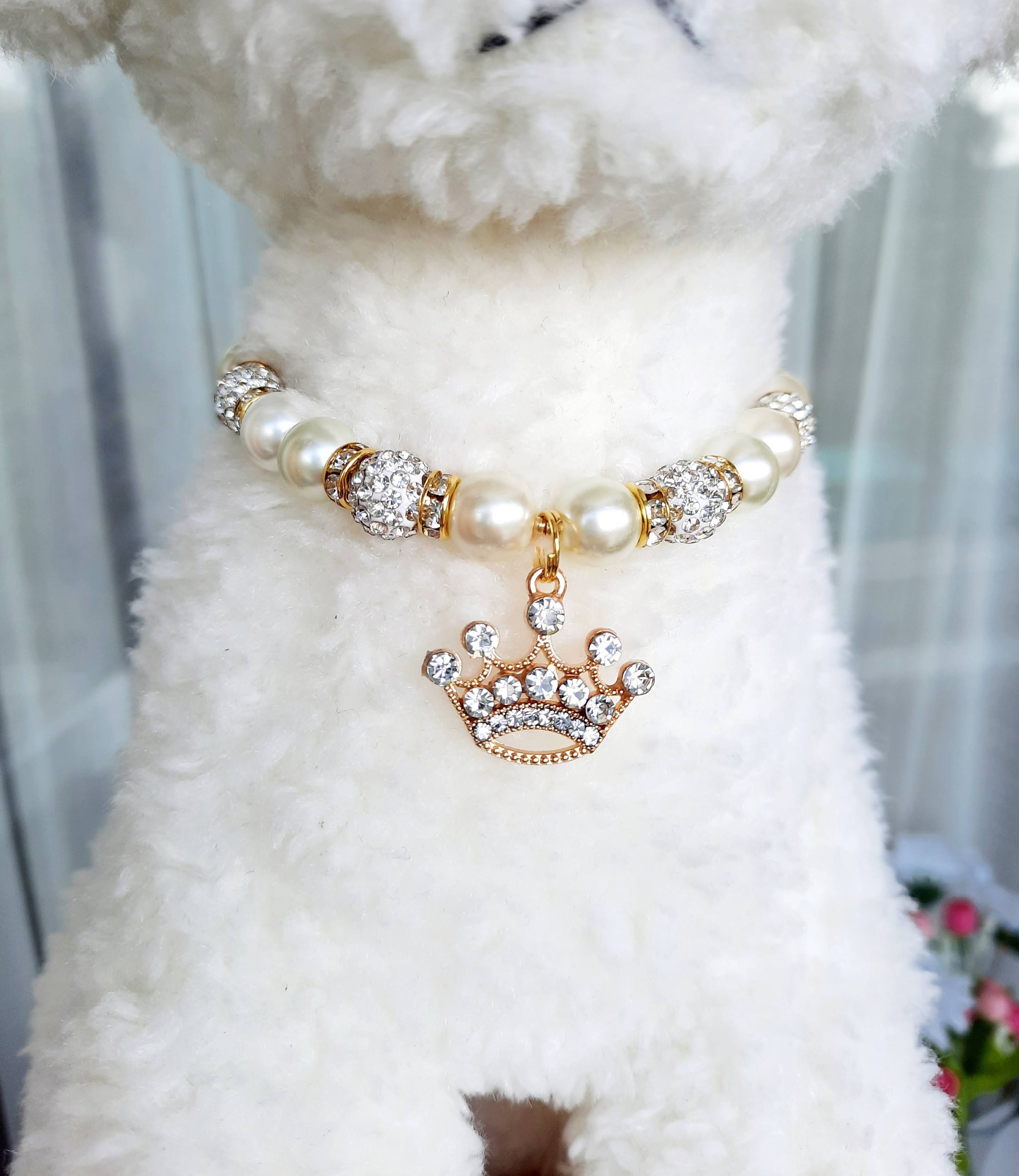 Dog Pearl Necklace - Vanity Collars & Leashes
