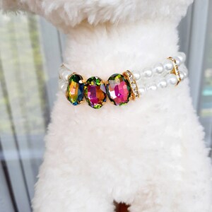 White Pearl Necklace for Dogs and Cats Dog Pearl Collar - Etsy