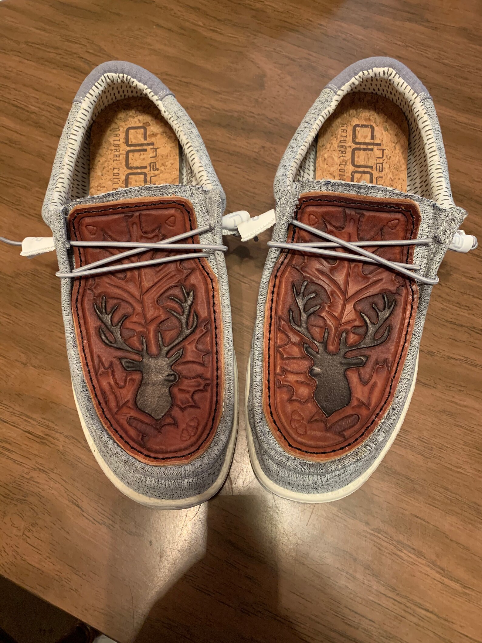 custom leather hey dudes for men