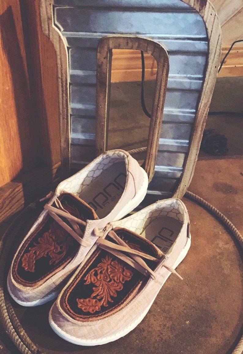 Custom Leather Hey Dudes | Etsy