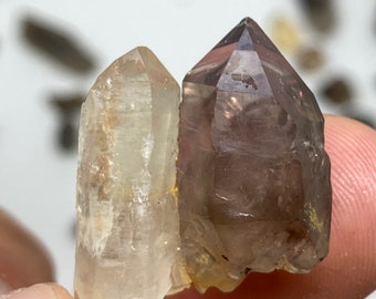 RARE Citrine with Amethyst Twin - Elestial - Geological Discovery | 9.6g |