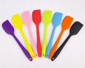Set of 4 Silicone Spatulas for Crafts and Cooking 20.2 cm (7.9 inches)