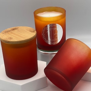 Single Jars - Dazzling Candle Making Jar | Candle Making Kit | Candle Jar with lid | Candle Vessel | Bulk Candle Jar | Ombre 6